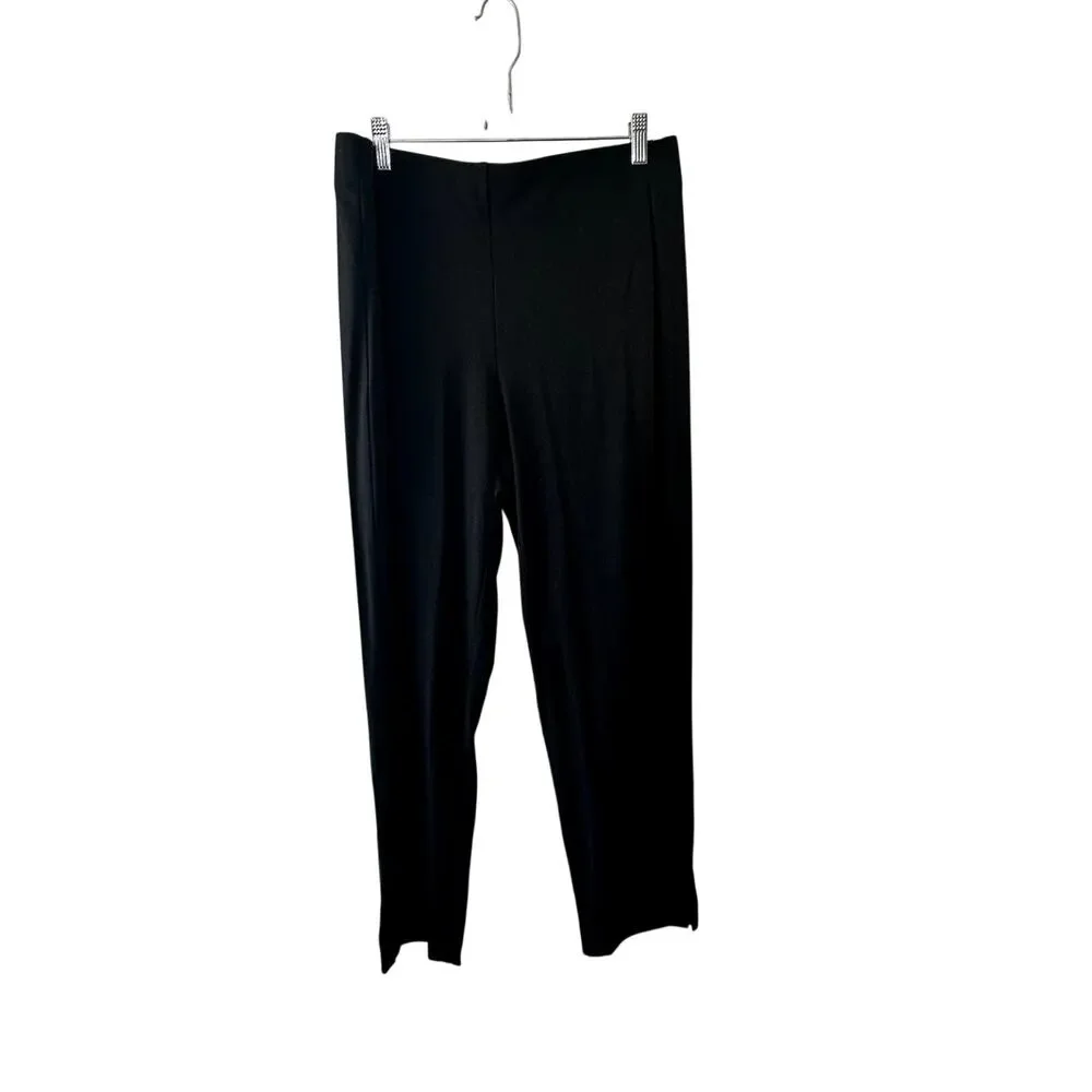 J.Jill Denim Pull-On Black Forward Seam Slim Ankle Pants Women's Medium